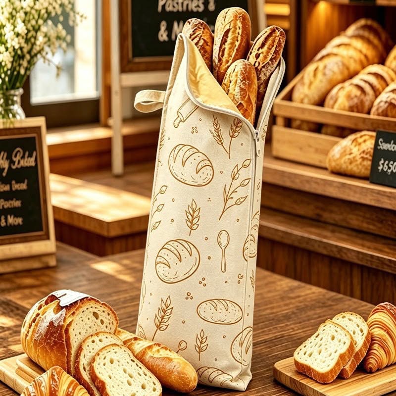 Sac à Baguette en Coton & Cire d'Abeille Klaropro