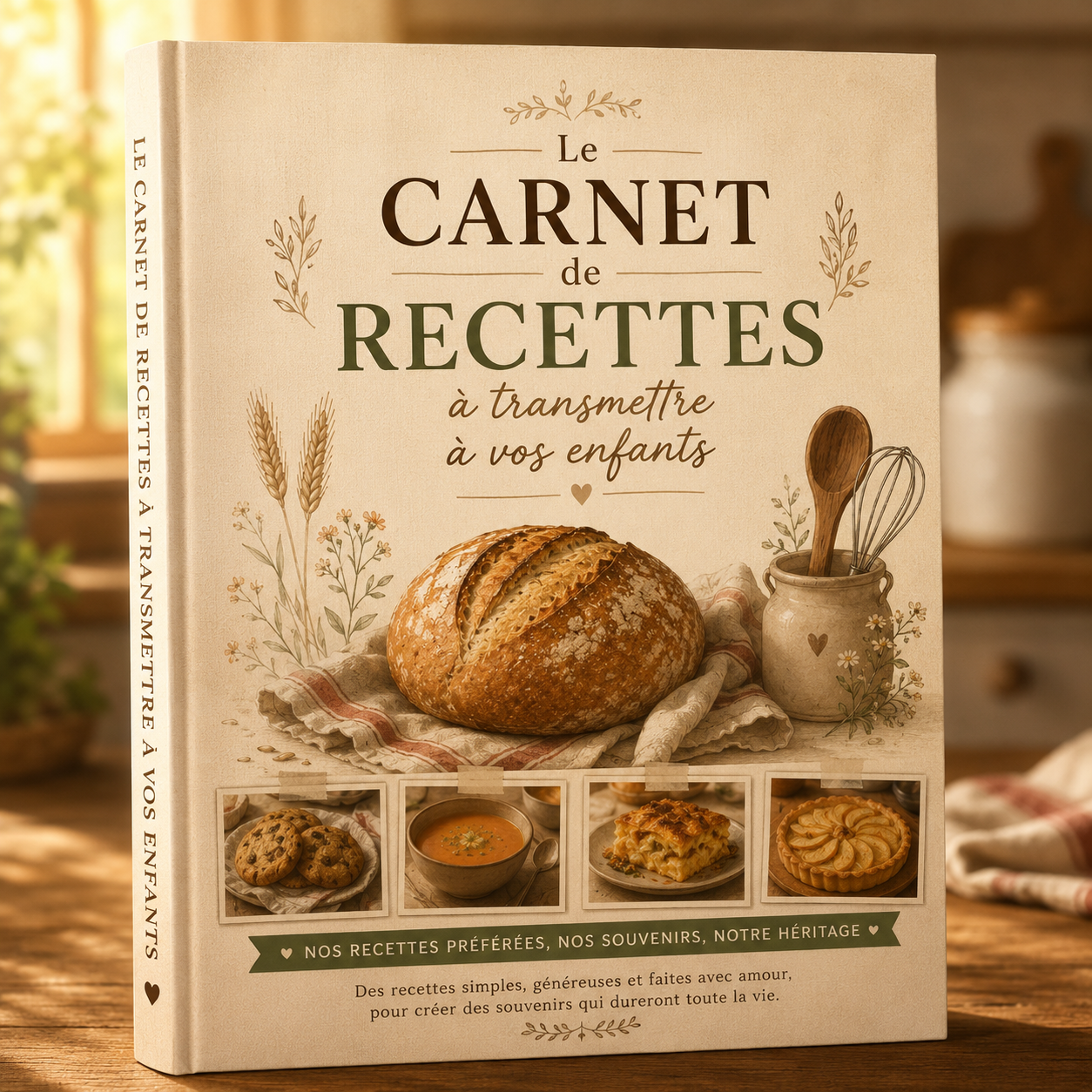E book "Le carnet de recettes à transmettre à vos enfants" Klaropro