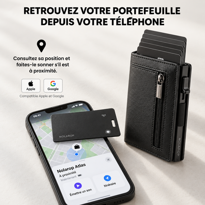 Nolarop Atlas - Le portefeuille que vous pouvez retrouver depuis votre téléphone. Nolarop