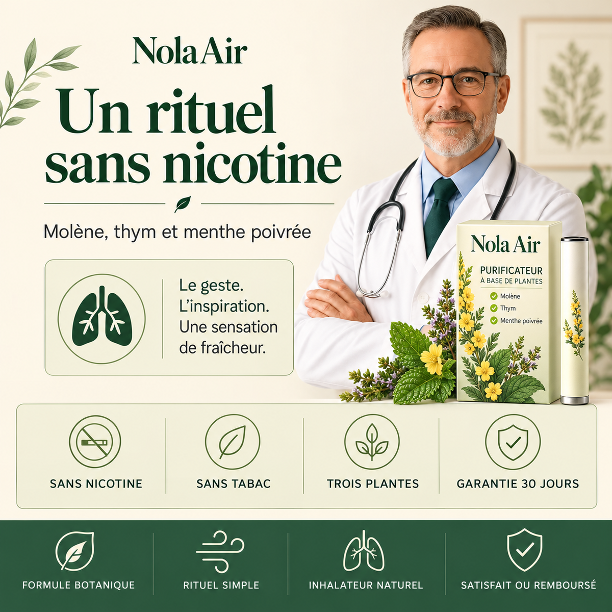 Nola Air™ · Mettez fin à votre dépendance, en douceur Nolarop