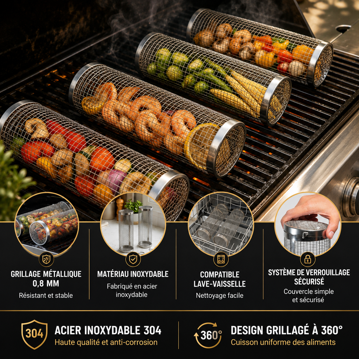 Panier de Cuisson Barbecue Premium